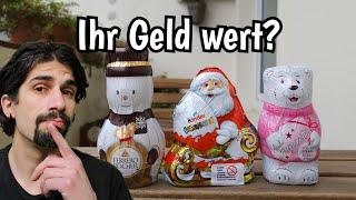 Wofür zahlt man? Rocher Schneemann, Yogurette Eisbär und kinder Ü-Ei Weihnachtsmann von Ferrero