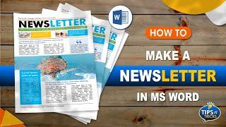 How to make a Newsletter in Word from scratch.