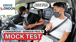 UK Driving test - Learner Driver Makes SERIOUS Faults on Roundabouts - Mock Test - Southall London