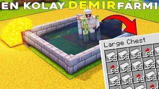 YAPIMI KOLAY DEMİR FARMI !! Minecraft: Demir Farmı Nasıl Yapılır l Minecraft Sistemler