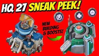 Boom Beach Update! HQ27 + Engraver FIRST LOOK! Sneak Peek!!