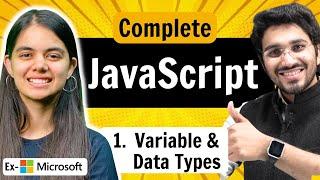 JavaScript Full Course ️ | Variables & Data Types | Lecture 1