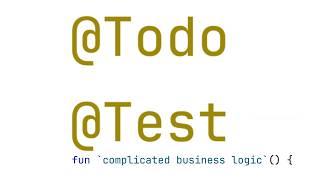 Fancy Test 'Todo' in Kotlin & Junit5