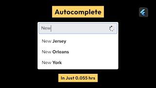 How to add Autocomplete Textfield in Flutter | Full Customization | Flutter Tutorial