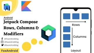 Jetpack Compose - Rows, Columns & Modifiers || Jetpack Compose Layout || Android Studio