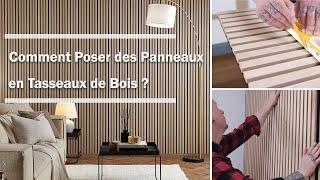 Comment Installer Facilement des Panneaux en Tasseaux Bois et Créer un Mur Tasseau Bois Décoratif !