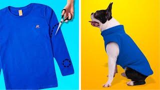 17 MELHORES DICAS E TRUQUES DE COSTURA PARA FAZER ROUPAS E ACESSÓRIOS FÁCEIS PARA CACHORROS E GATOS