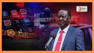 Raila Odinga slams Ruto over rising cases of abductions in Kenya