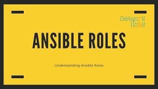 Ansible Roles - Understanding Ansible Roles