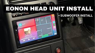 HOW to UPGRADE your SOUND SYSTEM in a G35! Installing Eonon X3 with Wireless CarPlay & Android Auto