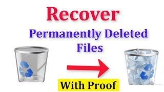 How To Recover Permanently Deleted Files(Videos,Images) Windows 7/8/10