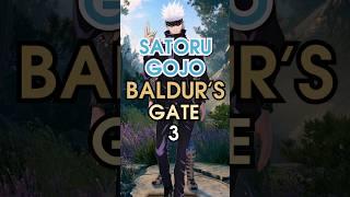 how to build Satoru Gojo in Baldur's Gate 3 in 1min - Monk/Illithid build #shorts