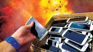Can Explosive Cutting Tape Slice 50+ Android Phones at Once? Original Value $30,000+!