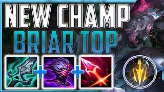 THE NEWEST CHAMP IS INSANE WITH THIS BUILD/RUNE COMBINATION!! - Briar Top | Season 13 LoL