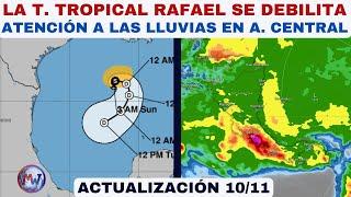 La Tormenta RAFAEL pierde fuerza en el Golfo de México