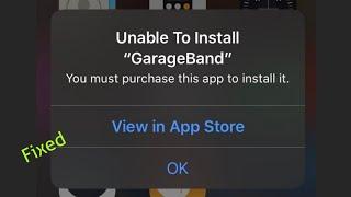Can't Reinstall Offloaded Apps on iPhone and It Shows Unable to Install GarageBand in iOS 13/14