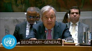 Middle East: "Raging fires are fast becoming an inferno" - UN Chief's Briefing | United Nations