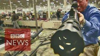 Guns for sale - inside an American gun show - BBC News