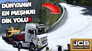 Dünyanın En Meşhur Dik Rampalı Yolu !! 2024 Volvo Fh & Jcb Ekipman Dlc | Ets2 1.50 !!