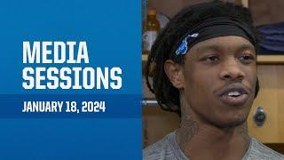 Detroit Lions players meet with the media | January 18, 2024