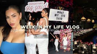 WEEK IN MY LIFE VLOG balancing it all, our new podcast, launch party, pilates, & more!