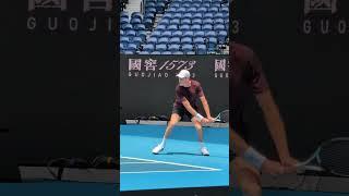 Jannik Sinner first Training in Melbourne with Cruz Hewitt for the Australian Opem 2025 