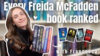 The ultimate ranking of all Freida McFadden books, reviewed with ⭐ rating! | booktube