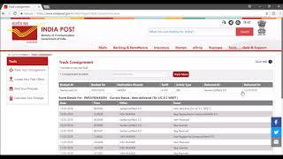 Speed Post Tracking : How to track consignment online