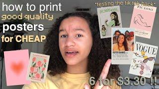 how i make trendy posters *cheap!!*