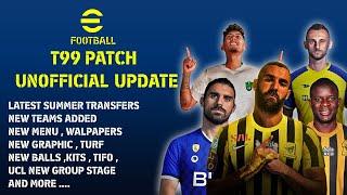 PES2017 | T99 PATCH V13.2 UNOFFICIAL UPDATE 2023-2024