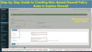 Sophos XG Firewall : Creating Mac-based Firewall Policy And New Rule #NXGTechTrends | FW-Rule | 2024