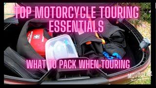 TOP MOTORCYCLE TOURING ESSENTIALS | What to pack for a motorcycle tour CBR1100XX