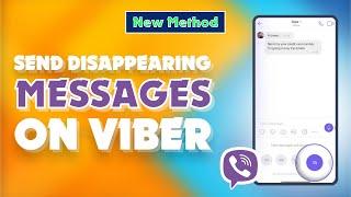 How to Send Disappearing Messages on Viber 2024 | Skill Wave