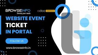 Website Event Ticket | Event Ticket View in Portal Odoo App