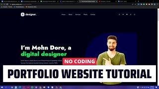 How to Create a Personal Portfolio Website using WordPress 2024? [ No Coding Elementor Tutorial]