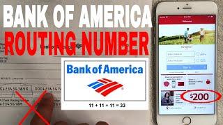   Bank Of America Routing Number - Where To Find it? 