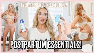 POSTPARTUM ESSENTIALS! WHAT I ACTUALLY USED FOR RECOVERY | OLIVIA ZAPO