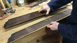 Grandfather clock door repair. Part 1