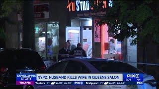 Mom stabbed to death by husband in Queens salon where she worked