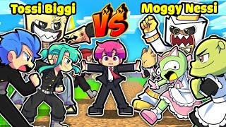 HIHA BẤT NGỜ KHI MOGGY NESSI ĐẠI CHIẾN TOSSI BIGGI TRONG MINECRAFT*MOGGY VS TOSSI AI THẮNG ?