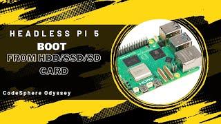 Boot Raspberry Pi from HDD/SSD/SD card without official adapter | Headless Install of Pi OS.