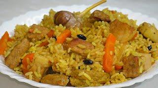 How to Cook PLOV in the Oven Pilaf with Pork