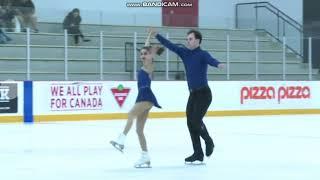 (video freezes) Gabrielle Levesque - Pier-Alexandre Hudon FS Junior Pairs Minto Summer Skate 2019