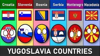 Croatia vs Slovenia vs Bosnia vs Serbia vs Montenegro vs North Macedonia - Country Comparison