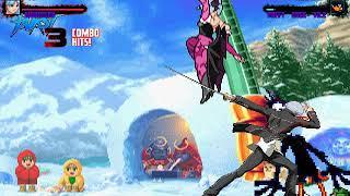 MUGEN Request: Yu Narukami & Morrigan Vs Kagome & Daffy Duck