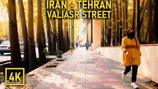 Walking in Tehran 4K - Valiasr Street | تهران - خیابان ولیعصر (میدان تجریش تا پارک وی)