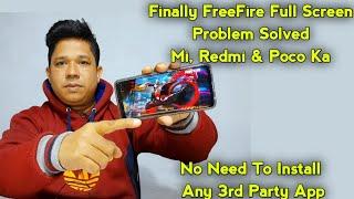 Free Fire Full Scree Setting | Full Screen Problem In Free Fire | How To Full Screen Free Fire Mi