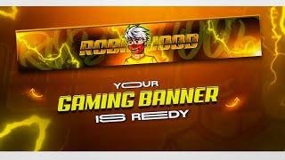 Make this Awesome Gaming Banner for Your Channel || How to make gaming banner free fire