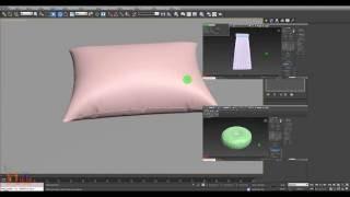 3DS MaX Tutorial - Modeling  Pillow using Cloth simulation