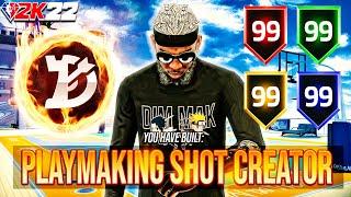 NEW BEST PLAYMAKING SHOT CREATOR BUILD IN NBA 2K22! BEST BADGES + BEST BUILD NBA 2K22!